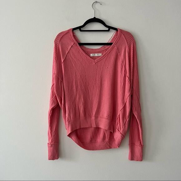 Free People We The Free Santa Clara Pink Thermal - Picture 2 of 5